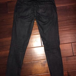Free People Black straight leg jeans. Size W25.